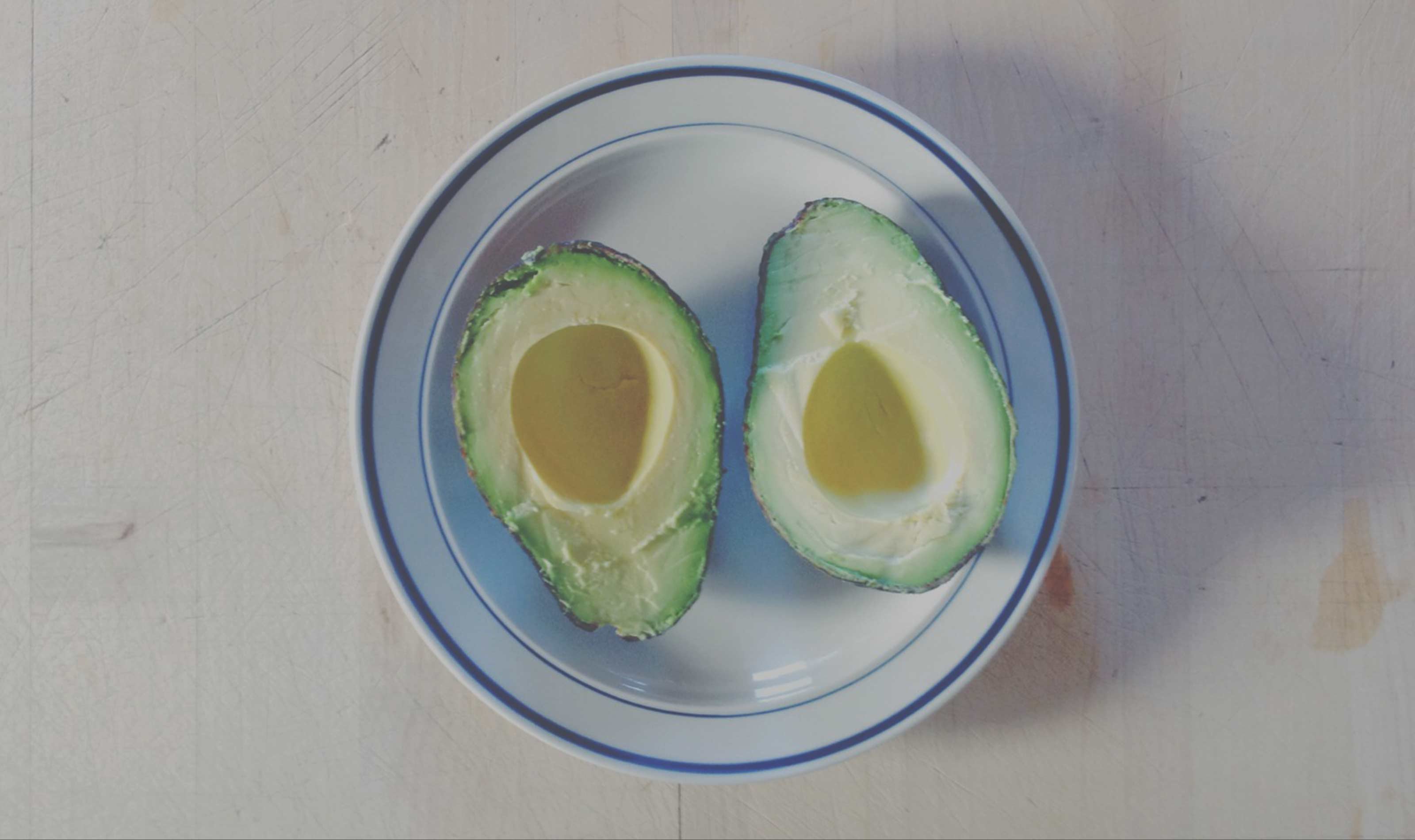 Photograph: Avocado on a plate